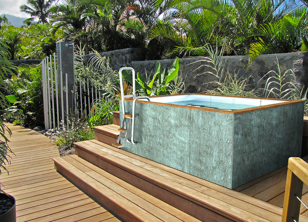 spa-piscine-inox-luxe-jardin tropical
